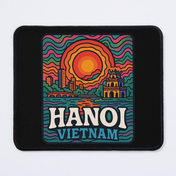 Item preview, Hanoi Vietnam Retro Travel designed and sold by TomFrontierArt.