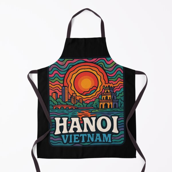 Item preview, Hanoi Vietnam Retro Travel designed and sold by TomFrontierArt.