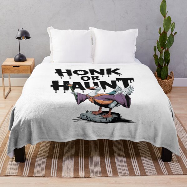 Item preview, Honk or Haunt | Funny Halloween Goose designed and sold by CuteDesignables.