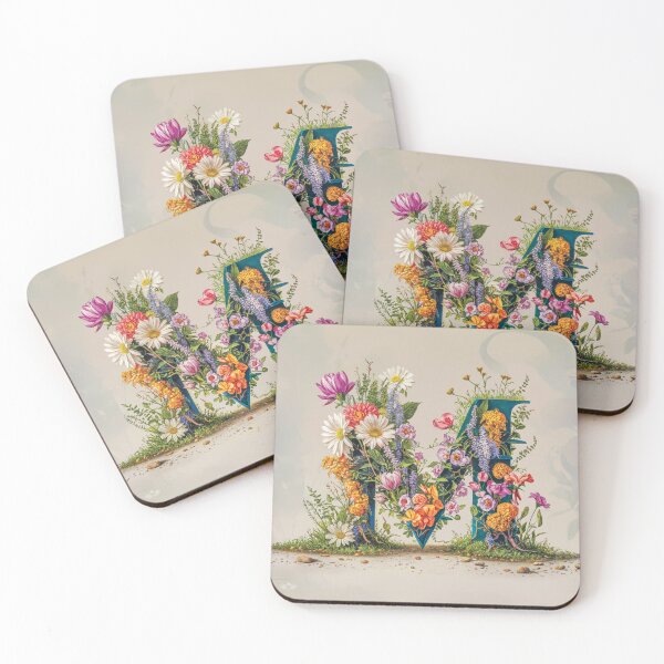 Item preview, Flower Fantasy Alphabet Letter M designed and sold by Royal Wall Whispers.