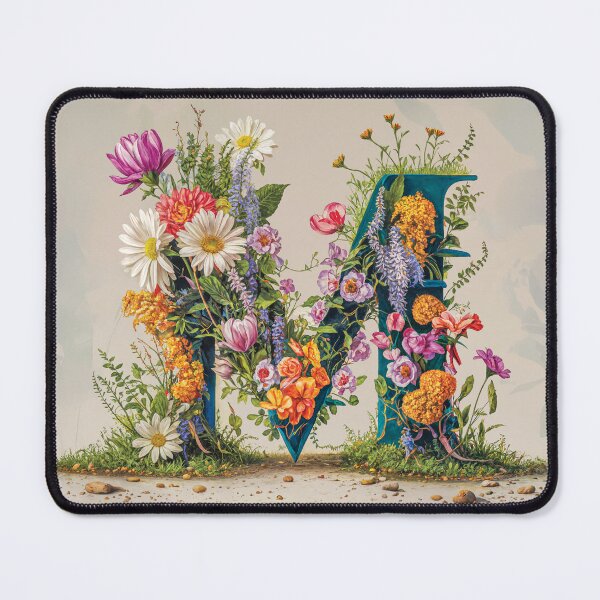Item preview, Flower Fantasy Alphabet Letter M designed and sold by Royal Wall Whispers.