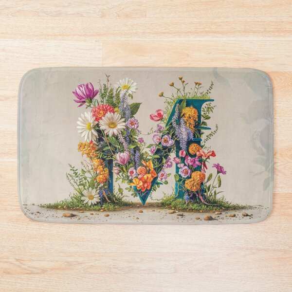 Item preview, Flower Fantasy Alphabet Letter M designed and sold by Royal Wall Whispers.
