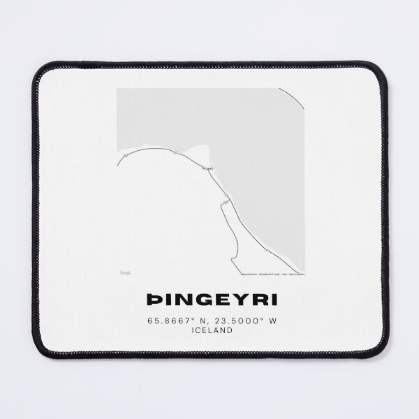 Item preview, Þingeyri Iceland Map Art | Minimalist Scandinavian Travel Poster designed and sold by RM-Journey.
