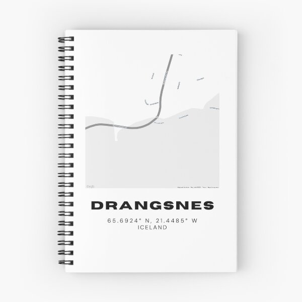 Item preview, Drangsnes Iceland Map Poster | Minimalist Travel-Inspired Wall Art designed and sold by RM-Journey.
