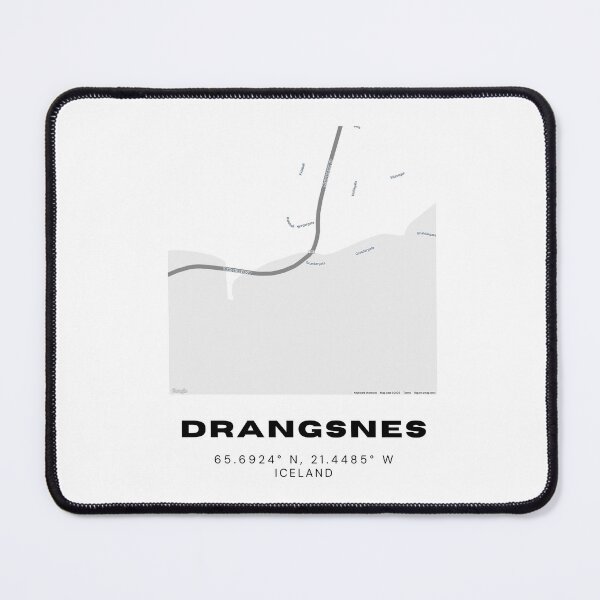 Item preview, Drangsnes Iceland Map Poster | Minimalist Travel-Inspired Wall Art designed and sold by RM-Journey.