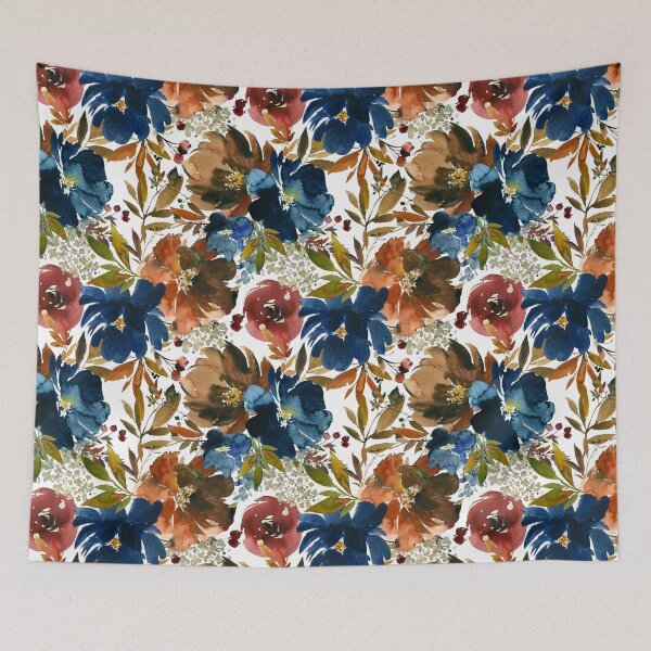 Item preview, Warm Fall Flowers designed and sold by WildAliceArt.
