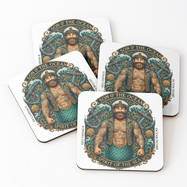 Item preview, Ocean’s Call – Guardian of the Deep Sailor Merman Art designed and sold by alizo74.