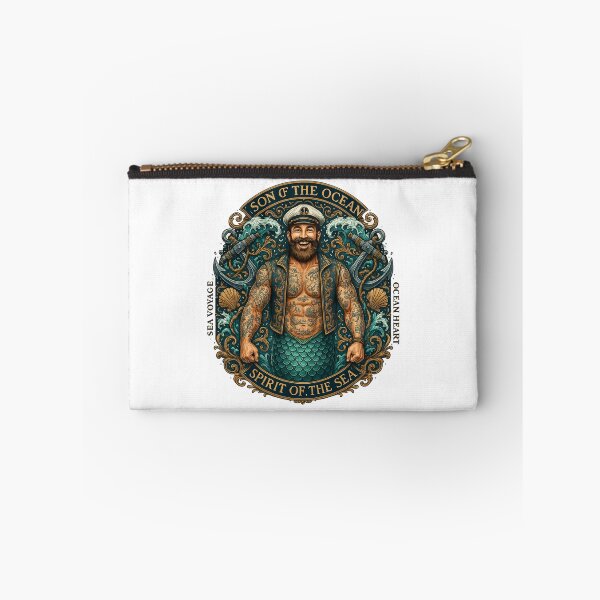 Item preview, Ocean’s Call – Guardian of the Deep Sailor Merman Art designed and sold by alizo74.