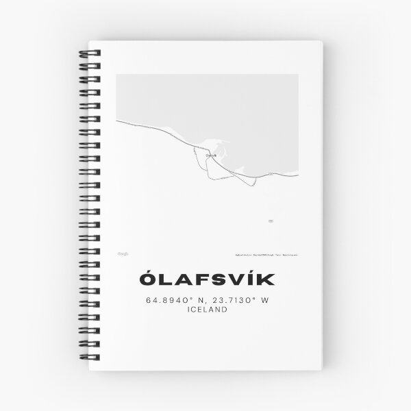 Item preview, Ólafsvík Iceland Map Print | Minimalist Scandinavian Travel Poster designed and sold by RM-Journey.