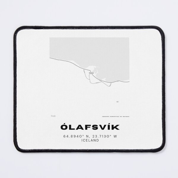 Item preview, Ólafsvík Iceland Map Print | Minimalist Scandinavian Travel Poster designed and sold by RM-Journey.