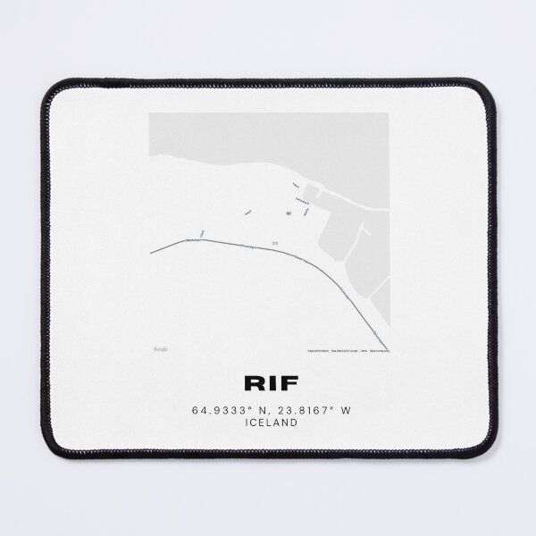 Item preview, Rif Iceland Map Poster | Minimalist Black and White Scandinavian Art designed and sold by RM-Journey.
