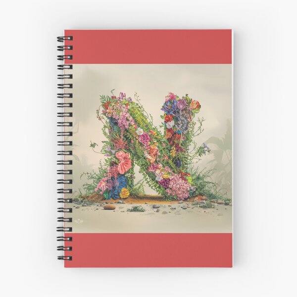 Item preview, Flower Fantasy Alphabet Letter N designed and sold by Royal Wall Whispers.