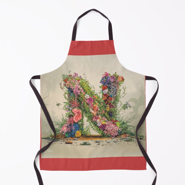Item preview, Flower Fantasy Alphabet Letter N designed and sold by Royal Wall Whispers.