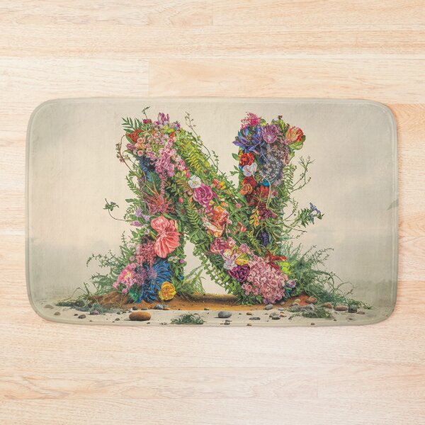 Item preview, Flower Fantasy Alphabet Letter N designed and sold by Royal Wall Whispers.