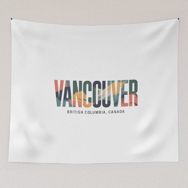 Item preview, Vancouver British Columbia Landscape Typography Design designed and sold by Paper Drip.