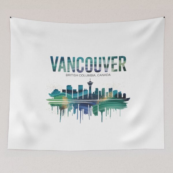 Item preview, Vancouver British Columbia Landscape Typography Design designed and sold by Paper Drip.