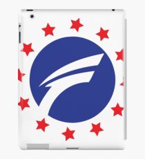 cool, style, stars, blue red, F iPad Case/Skin