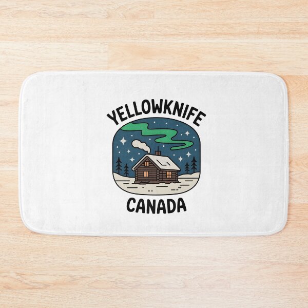 Item preview, Yellowknife Canada Northern Lights Vintage Design designed and sold by Paper Drip.