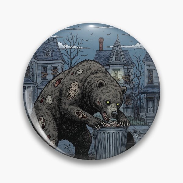 Item preview, Zombie Bear in Haunted Suburb designed and sold by kiradreamshop.