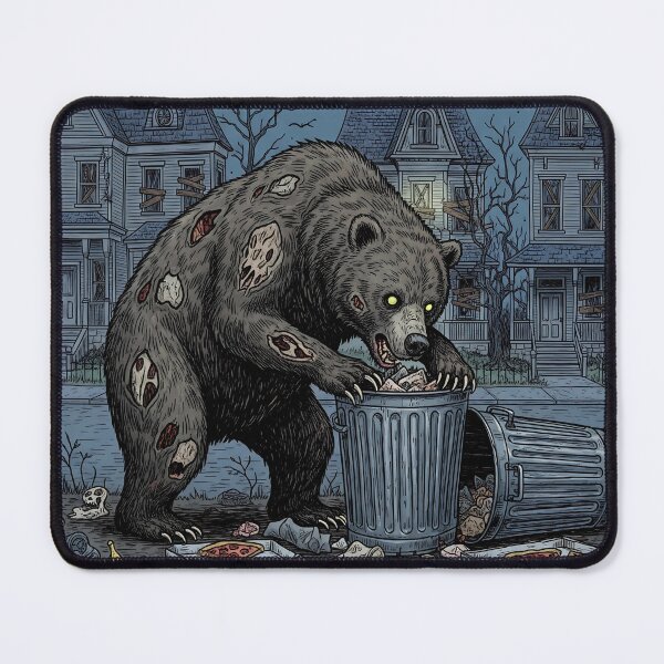 Item preview, Zombie Bear in Haunted Suburb designed and sold by kiradreamshop.