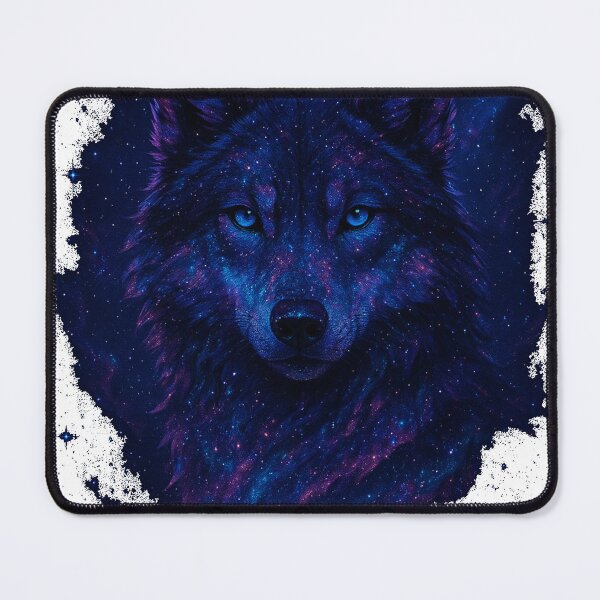Item preview, Mystical Wolf and Universe – Celestial Line Art designed and sold by Samke..