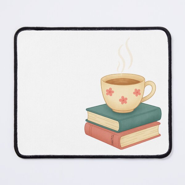 Item preview, Cozy Tea Cup with Books and Flowers Illustration – Relaxing Reading Art designed and sold by Lazy T Co..