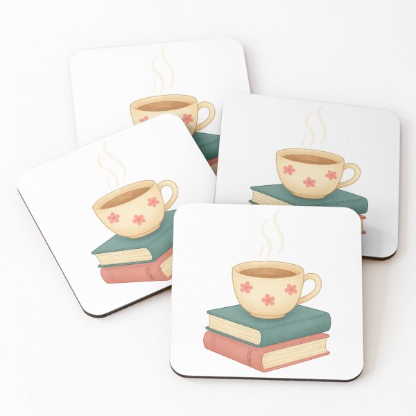 Item preview, Cozy Tea Cup with Books and Flowers Illustration – Relaxing Reading Art designed and sold by Lazy T Co..