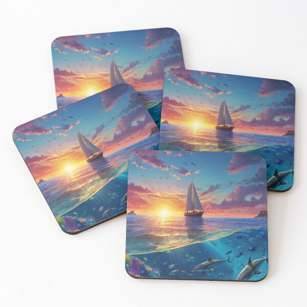 Item preview, Barco en Atardecer designed and sold by ART-WORLD-VIMO.