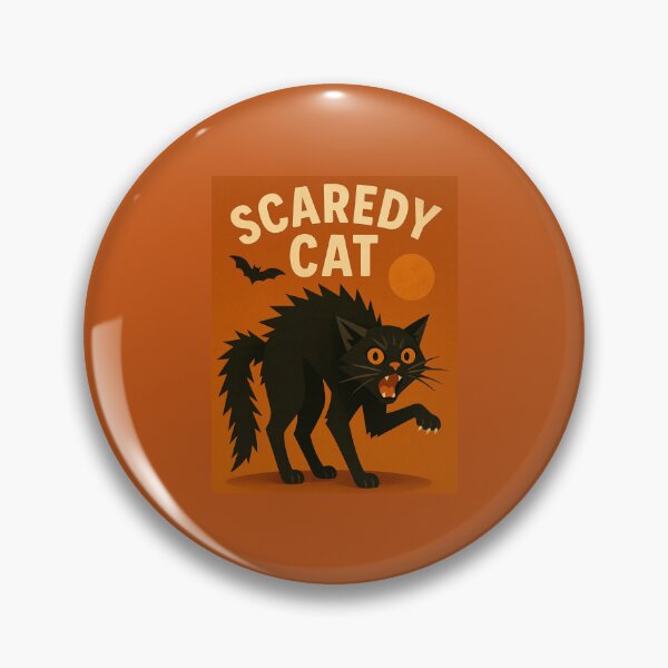 Item preview, Scaredy Cat – Halloween Fright in Feline Form designed and sold by GeoWild Designs.