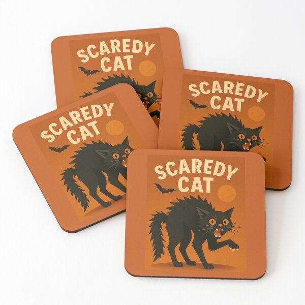 Item preview, Scaredy Cat – Halloween Fright in Feline Form designed and sold by GeoWild Designs.