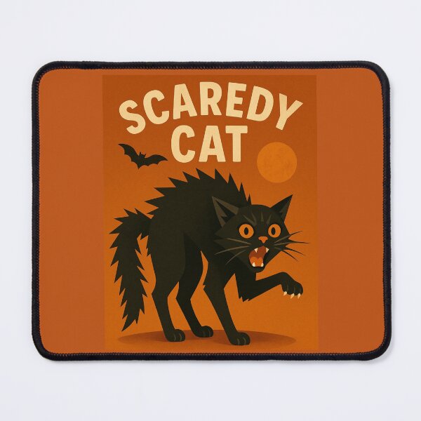 Item preview, Scaredy Cat – Halloween Fright in Feline Form designed and sold by GeoWild Designs.