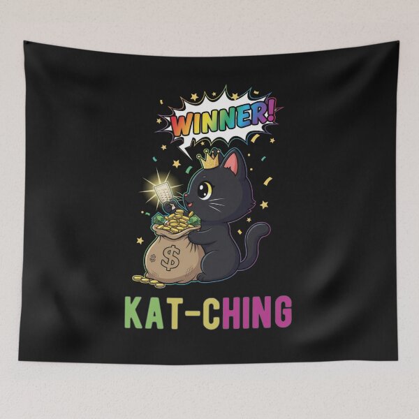 Item preview, cat winning the lottery designed and sold by aledfychan.