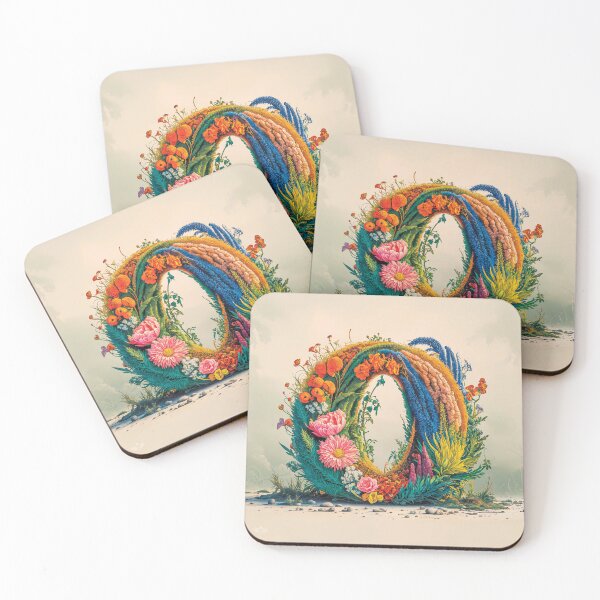 Item preview, Flower Fantasy Alphabet Letter O designed and sold by Royal Wall Whispers.