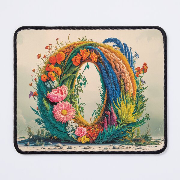 Item preview, Flower Fantasy Alphabet Letter O designed and sold by Royal Wall Whispers.