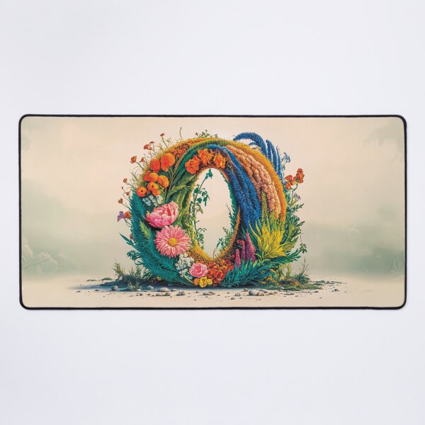 Item preview, Flower Fantasy Alphabet Letter O designed and sold by Royal Wall Whispers.