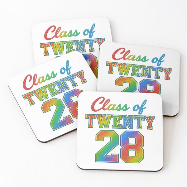 Item preview, Class of 2028 Rainbow Glitter Graduation Design designed and sold by PixelExpressStudio.