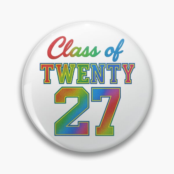 Item preview, Class of 2027 Rainbow Glitter Graduation Design designed and sold by PixelExpressStudio.