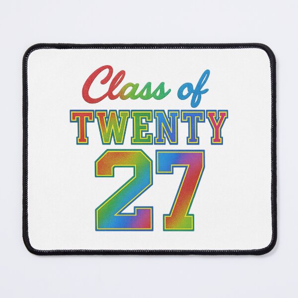 Item preview, Class of 2027 Rainbow Glitter Graduation Design designed and sold by PixelExpressStudio.