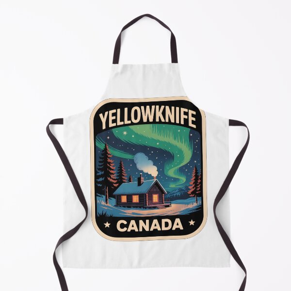 Item preview, Yellowknife Canada Northern Lights Vintage Design designed and sold by Paper Drip.