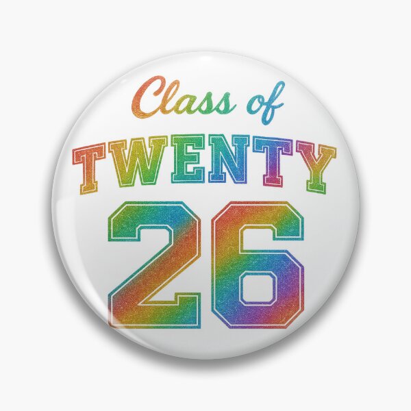 Item preview, Class of 2026 Rainbow Glitter Graduation Design designed and sold by PixelExpressStudio.