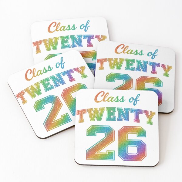 Item preview, Class of 2026 Rainbow Glitter Graduation Design designed and sold by PixelExpressStudio.
