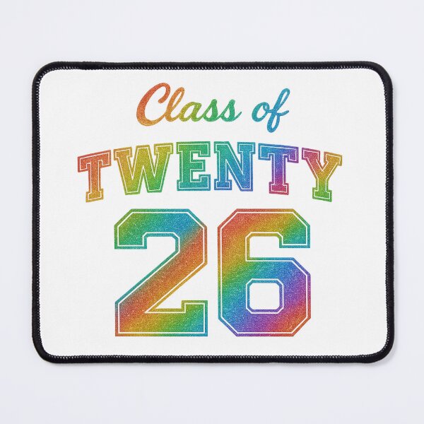 Item preview, Class of 2026 Rainbow Glitter Graduation Design designed and sold by PixelExpressStudio.