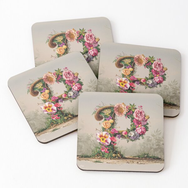 Item preview, Flower Fantasy Alphabet Letter P designed and sold by Royal Wall Whispers.