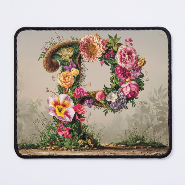 Item preview, Flower Fantasy Alphabet Letter P designed and sold by Royal Wall Whispers.