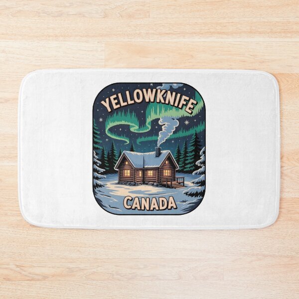 Item preview, Yellowknife Canada Northern Lights Vintage Design designed and sold by Paper Drip.