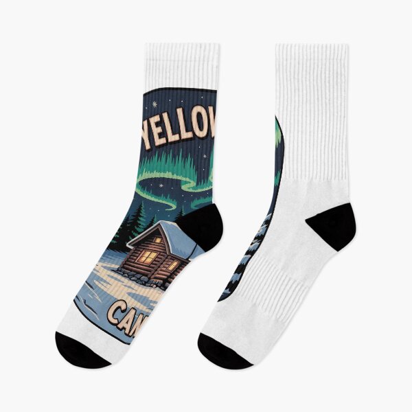 Item preview, Yellowknife Canada Northern Lights Vintage Design designed and sold by Paper Drip.