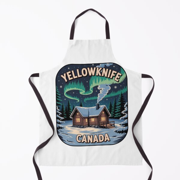 Item preview, Yellowknife Canada Northern Lights Vintage Design designed and sold by Paper Drip.