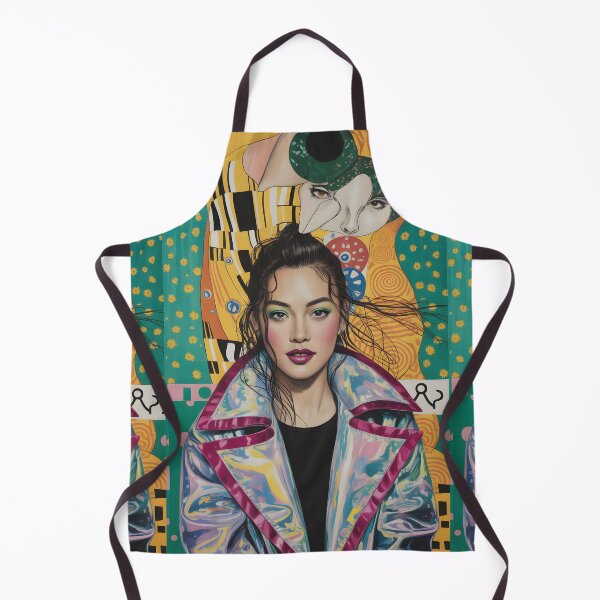 Item preview, Captivating Art Fusion: Modern Muse Meets Klimt designed and sold by CanvasCarousel.
