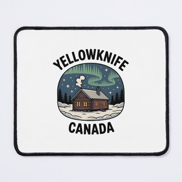 Item preview, Yellowknife Canada Northern Lights Vintage Design designed and sold by Paper Drip.