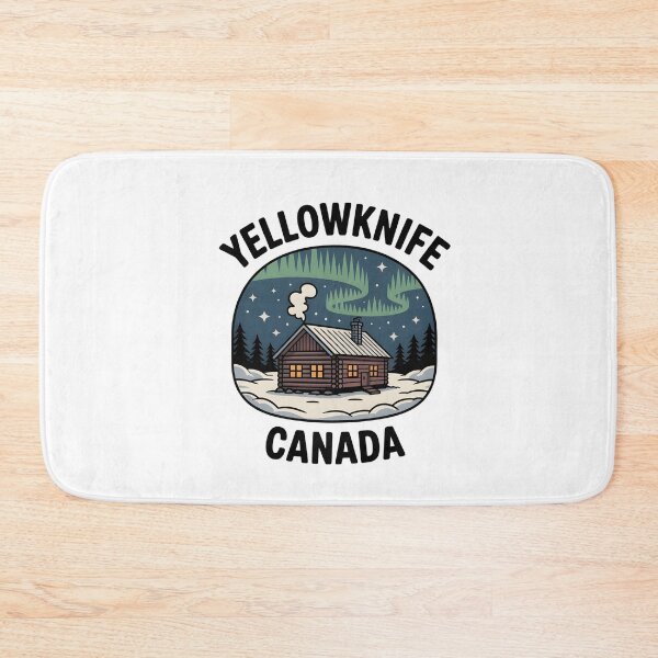 Item preview, Yellowknife Canada Northern Lights Vintage Design designed and sold by Paper Drip.